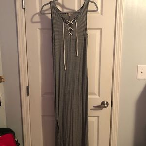 Stripped maxi dress